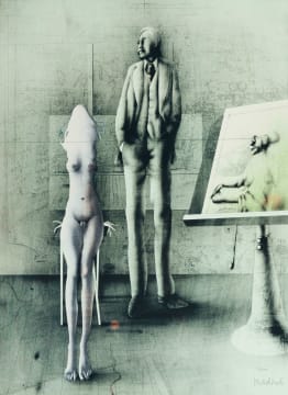 Paul Wunderlich; Atelier-Szene (Studio Scene)