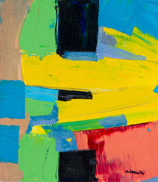 Trevor Coleman; Untitled (Abstract with Yellow)