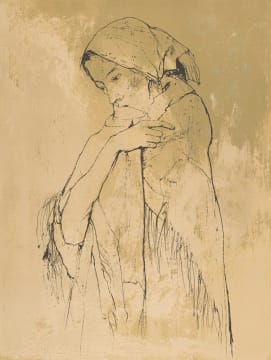 Jean Jansem; Femme au Châle (Woman in a Shawl)