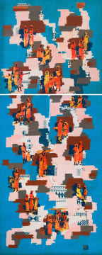 Walter Battiss; Spirit of Africa, diptych