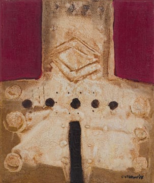 Trevor Coleman; Untitled (Abstract in Red and Brown)