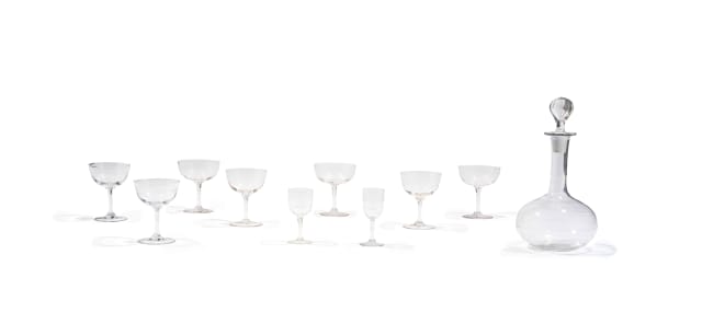 A collection of 'Woodstock' glass, late 19th/early 20th century