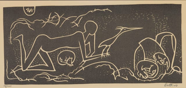 Walter Battiss; Boy with His Pets