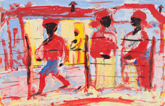 Gerard Sekoto; The Conversation in the Street