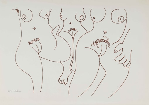 Walter Battiss; Three Female Nudes