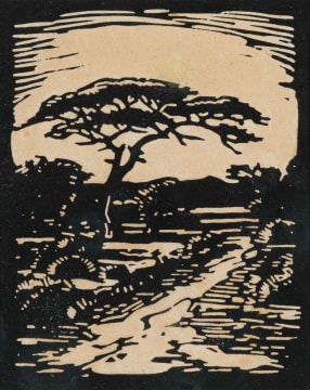 Jacob Hendrik Pierneef; The Lonely Road (Die Eensame Pad) (Nilant 69)