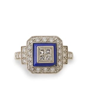 Lapis Lazuli and diamond ring