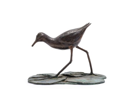 Unknown Artist; Moorhen on a Lily Pad