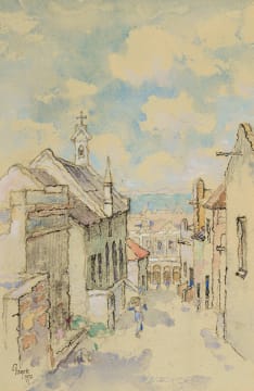 Gregoire Boonzaier; Street with Church, District Six