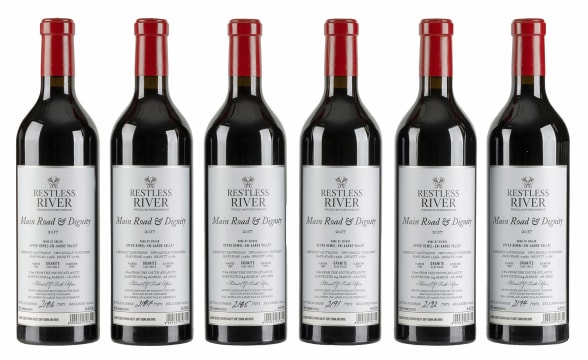 Restless River; Main Road & Dignity Cabernet Sauvignon; 2017; 6 (1 x 6); 750ml