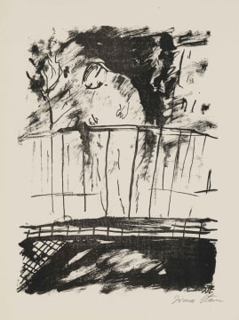 Irma Stern; Figure on a Balcony, from the Visionen (Visions) Portfolio