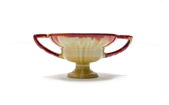 Linn Ware/Ceramic Studio; Double-handled tiered bowl
