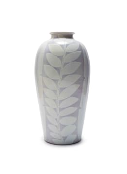 Kalahari Studio; Lamp base with leaf motif