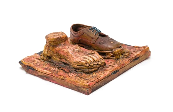 Guna Massyn; Untitled (Foot and Shoe)