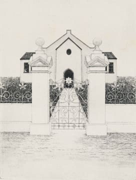 Pippa Skotnes; House Façade with Wrought Iron Gate