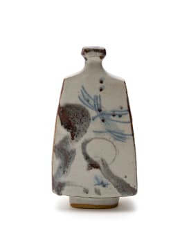 Andrew Walford; Mallet shaped vase with abstract decoration