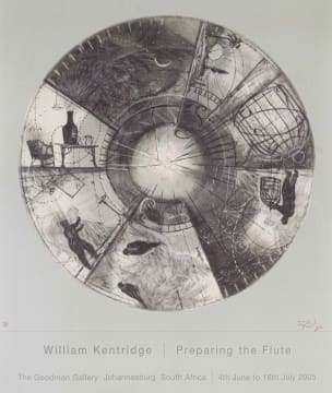 William Kentridge; Preparing the Flute, poster