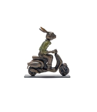 Carol Cauldwell; Rabbit on a Vespa