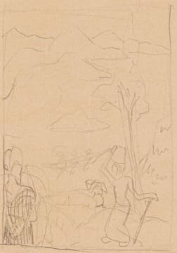 Alexis Preller; Congo Water Carriers, sketch