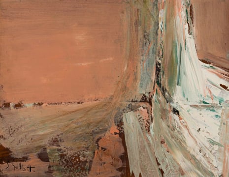 Sidney Goldblatt; Abstract Landscape in Peach