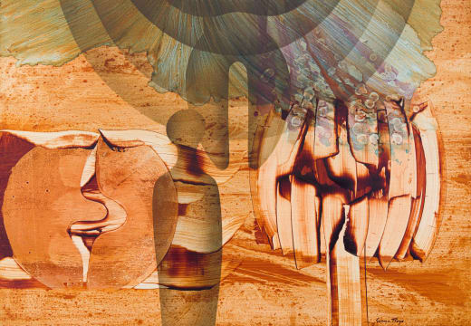 George Boys; Abstract Composition in Brown