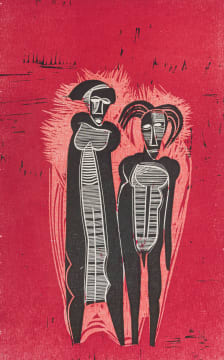 Cecil Skotnes; Nandi and Shaka, from The Assassination of Shaka portfolio