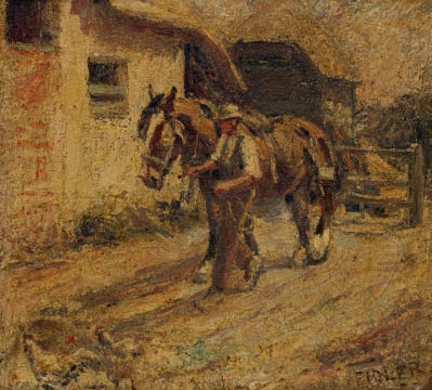 Harry Fidler; Figure with a Horse