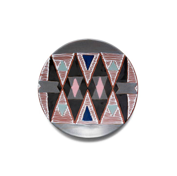 Kalahari Studio; Plate with Ndebele patterns