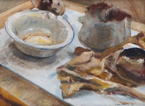 Clare Menck; Still Life with Enamel Bowl