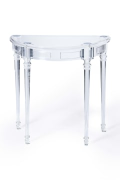 Hollywood Regency lucite console table