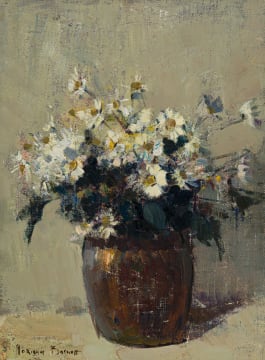 Adriaan Boshoff; Daisies in a Copper Pot