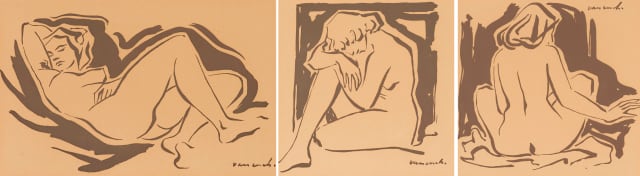 Maurice van Essche; Three Nudes, three