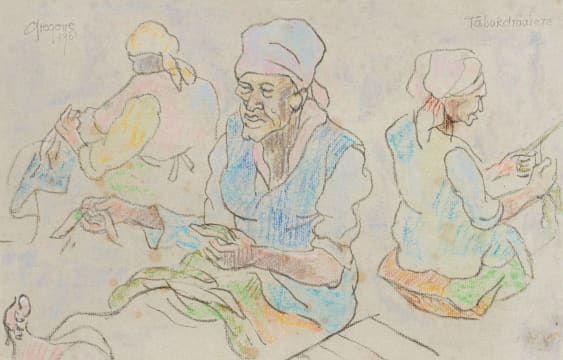 Gregoire Boonzaier; Tabakdraaiers (Tabacco Turners)