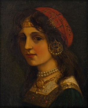 Italian School, 19th Century; Portrait of a Lady