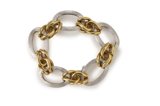Katz & Lurie Ltd; Two-tone gold bracelet