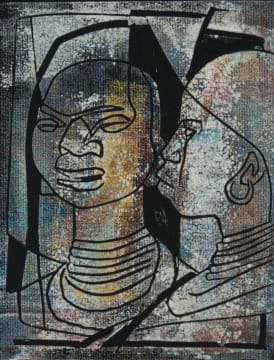 Sidney Goldblatt; Double Portrait of a Woman