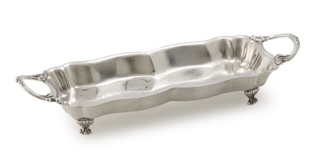 An American silver-plate serving platter, MFG Corp, c.1950