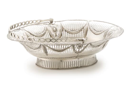 A George III silver bread basket, William Vincent, London, 1776