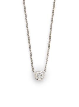 Dainty diamond necklace