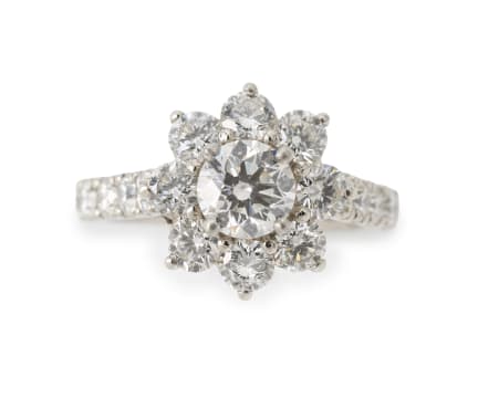 Browns the Diamond Store; Diamond protea ring, Browns