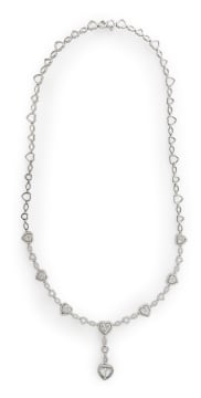 Diamond heart necklace