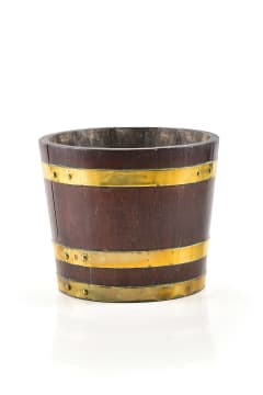 Cape teak and brass-bound balie, South Africa, 19th century