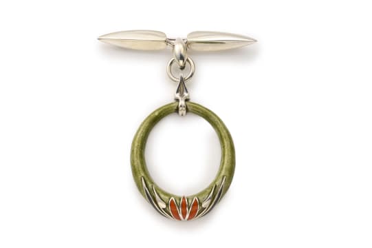 Nina Newman; Nina Newman 'Strelitzia II' brooch pendant