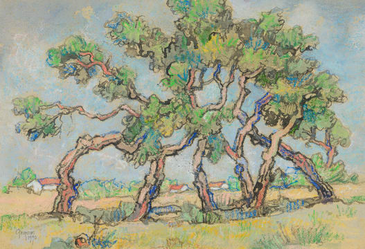 Gregoire Boonzaier; Landscape with Trees