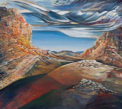 Erik Laubscher; Storm Clouds over Klein Karoo