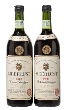 Meerlust; Cabernet Sauvignon; 1980; 2 (1 x 2); 750ml
