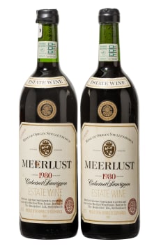 Meerlust; Cabernet Sauvignon; 1980; 2 (1 x 2); 750ml