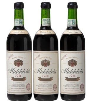 Middelvlei; Cabernet Sauvignon; 1984; 3 (1 x 3); 750ml