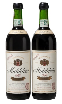 Middelvlei; Cabernet Sauvignon; 1984; 2 (1 x 2); 750ml