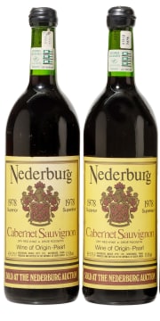 Nederburg; Cabernet Sauvignon; 1978; 2 (1 x 2); 750ml